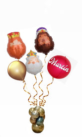 Globos Reyes Magos con Helio y Globos
